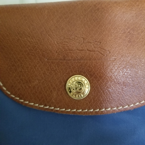 Blue Longchamp Paris LesPliages bag - Picture 3 of 7